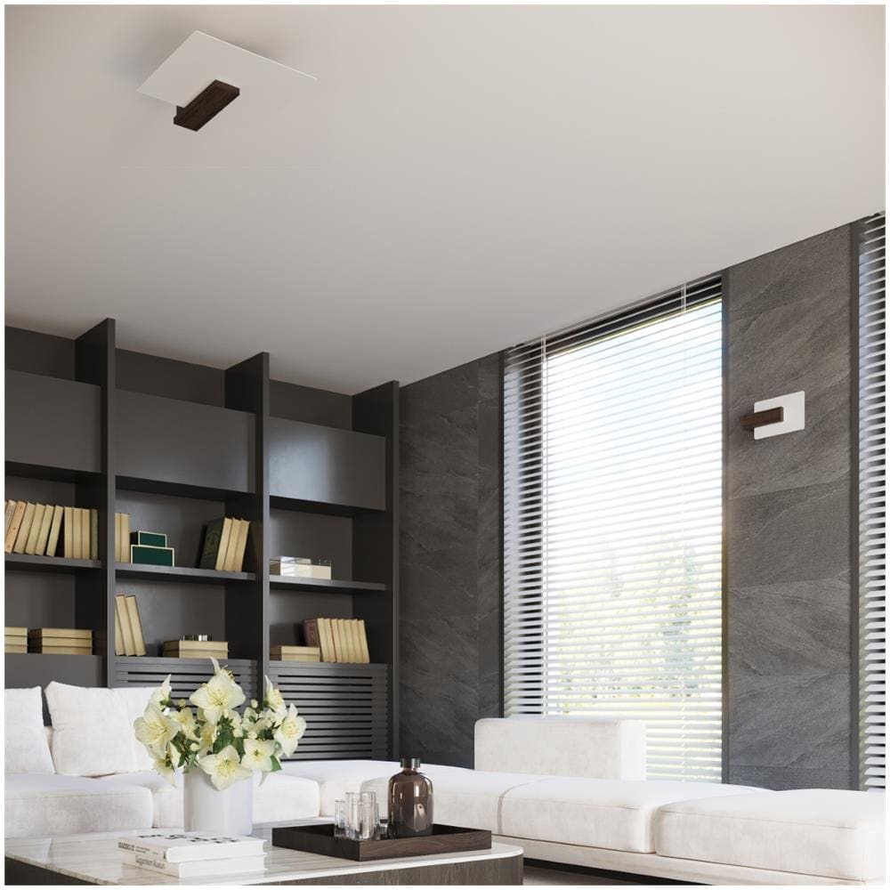 Sollux Lighting Lampada Da Parete Lappo Wengé Sl.1096 - Scandinavo Lampade Da Parete Wengé 30.5x16x12 Cm - Foto 1