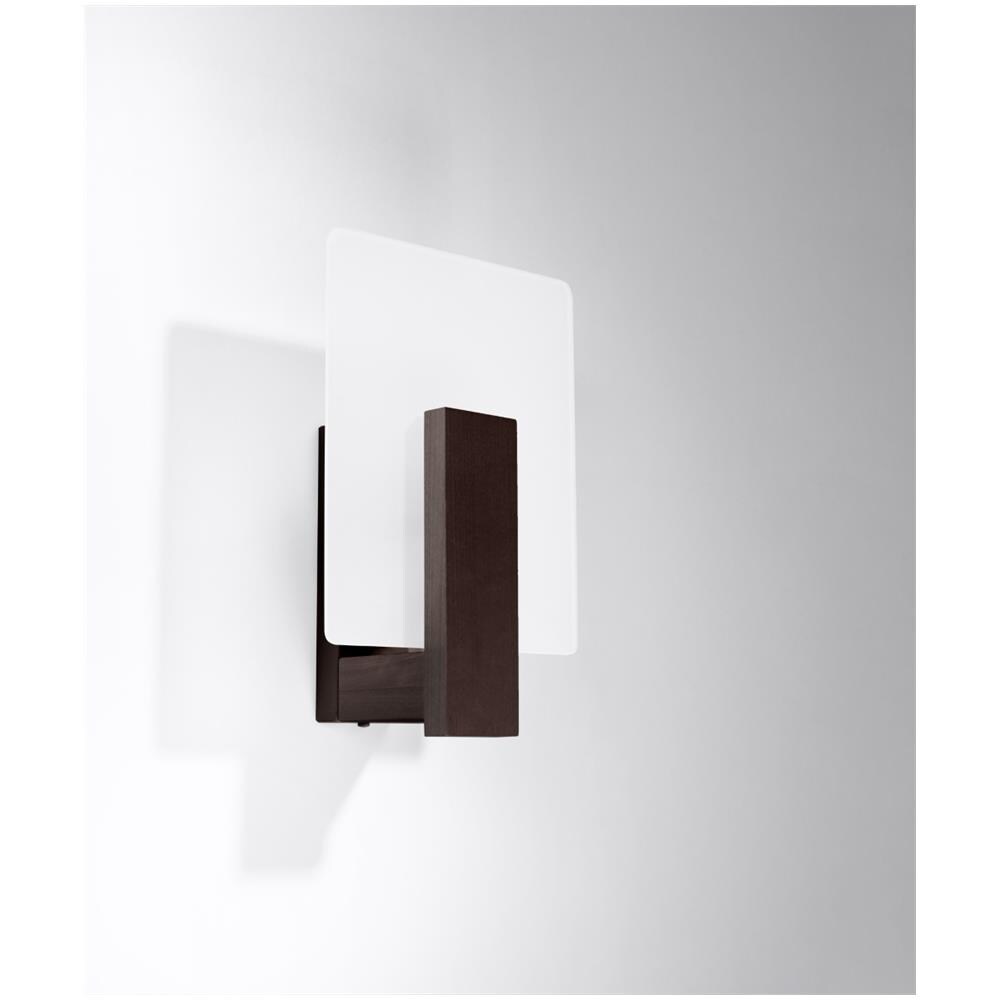Sollux Lighting Lampada Da Parete Lappo Wengé Sl.1096 - Scandinavo Lampade Da Parete Wengé 30.5x16x12 Cm - Foto 2
