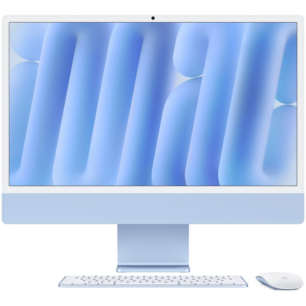 iMac Display Retina 24" 4,5K Chip M4 CPU 10 core GPU 10 core Ram 16GB SSD 256GB Colore Blu - Foto 1
