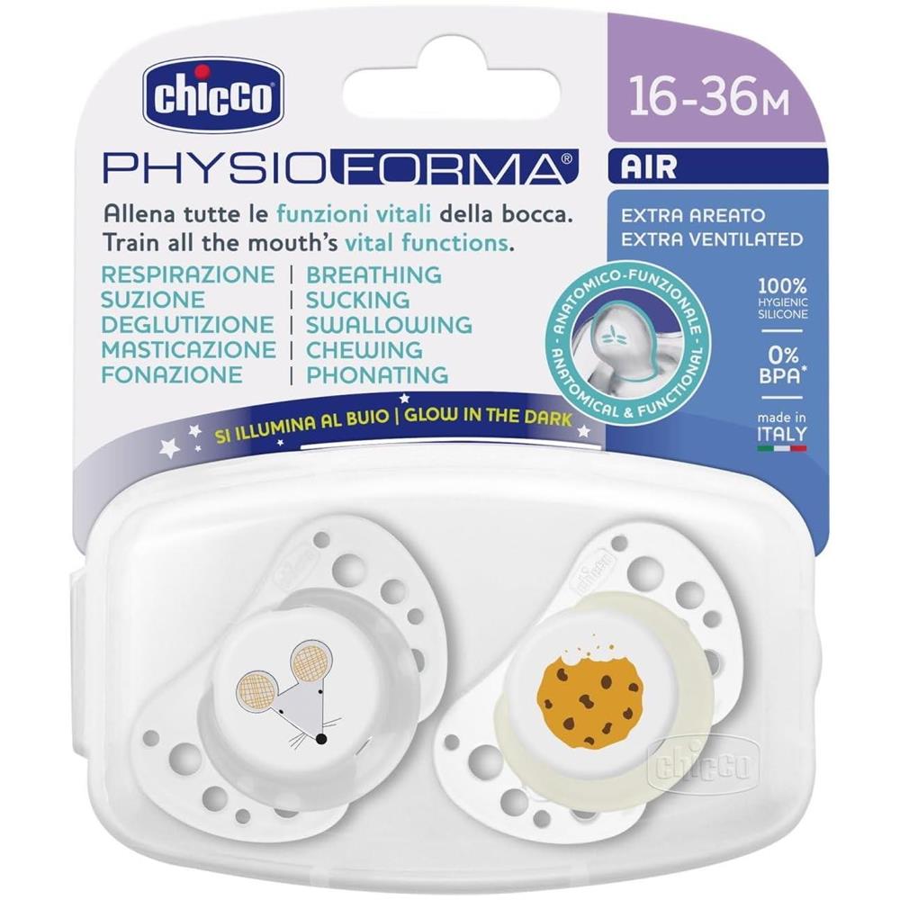 Succhietto Air Grigio Lumi Silicone 16-36M 2Pz - Foto 1