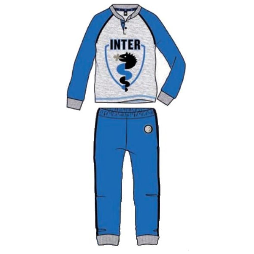 Pigiama Bambino Inter 3a Grigio Azzurro - Foto 1