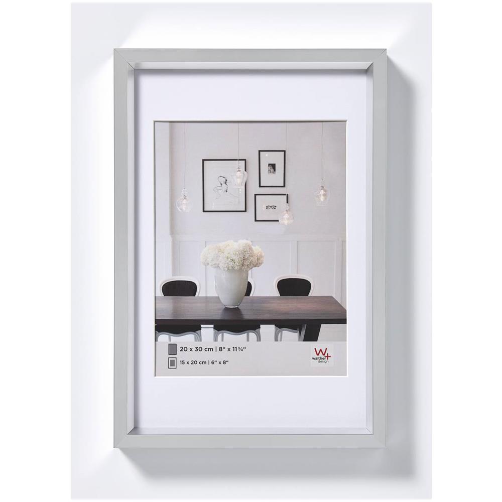 Design Steel Style Cornice portafoto, Argento, 30 x 40 cm - Foto 1