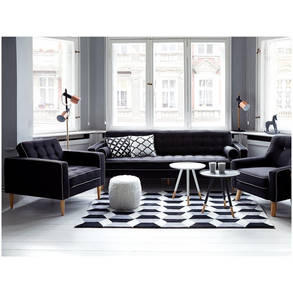 Lampada Da Pavimento In Metallo Nero Owens - Foto 1