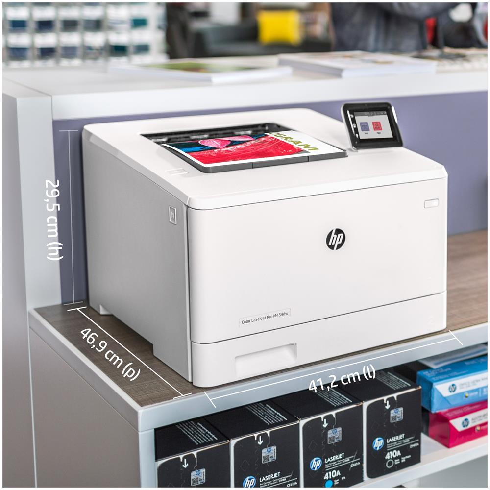 Stampante Multifunzione LaserJet Pro M454dw Laser a Colori A4 27 ppm Wi-Fi Ethernet USB Bianco - Foto 23