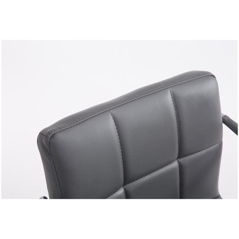 Sgabello Design Lucy V2 In Similpelle I Sedia Sgabello Con Schienale Girevole E Regolabile H 63-84 CM I Sedia Bar Con Braccioli Grigio - Foto 5