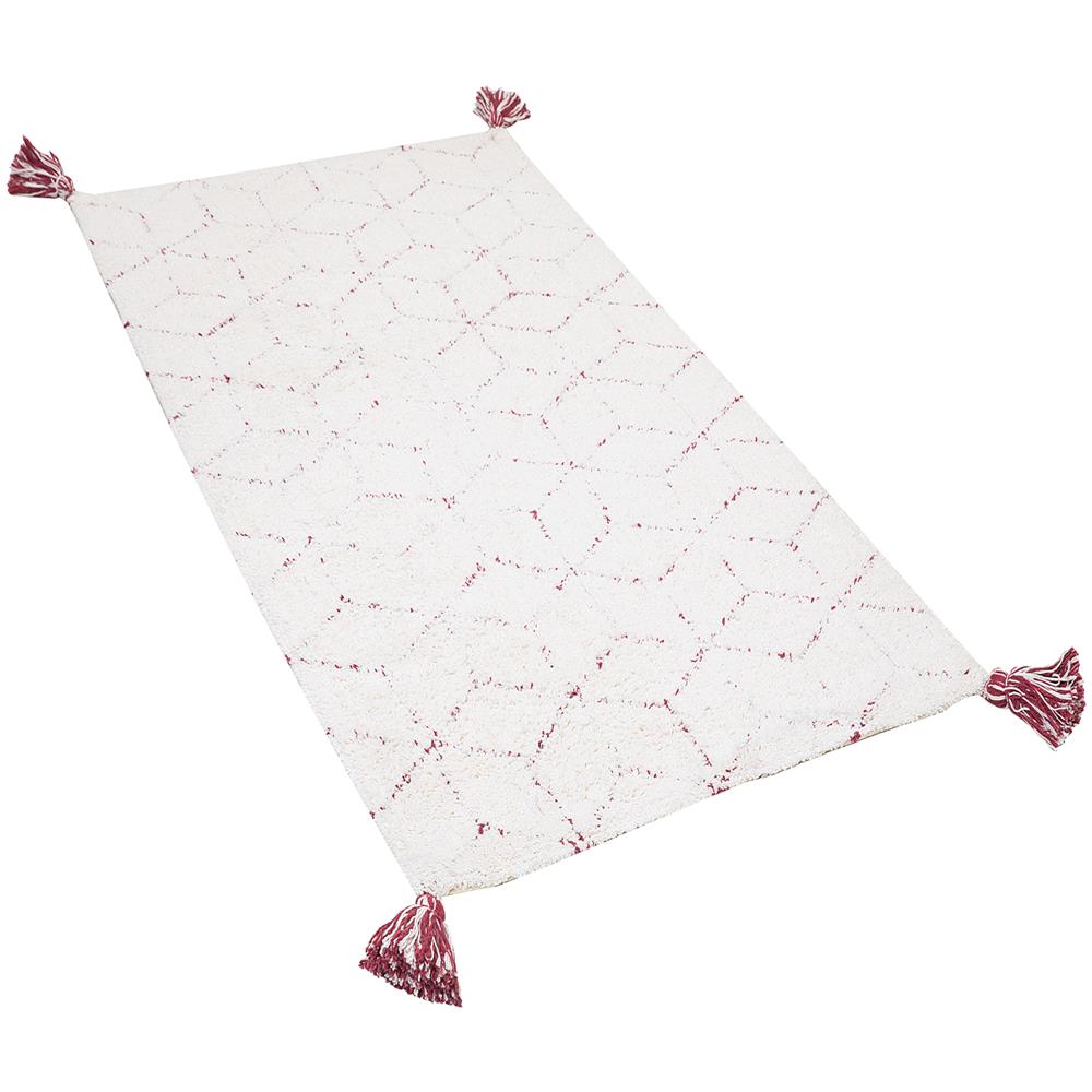 Tappeto Bianco 80 X 150 Cm Shaggy Sakarya - Foto 1