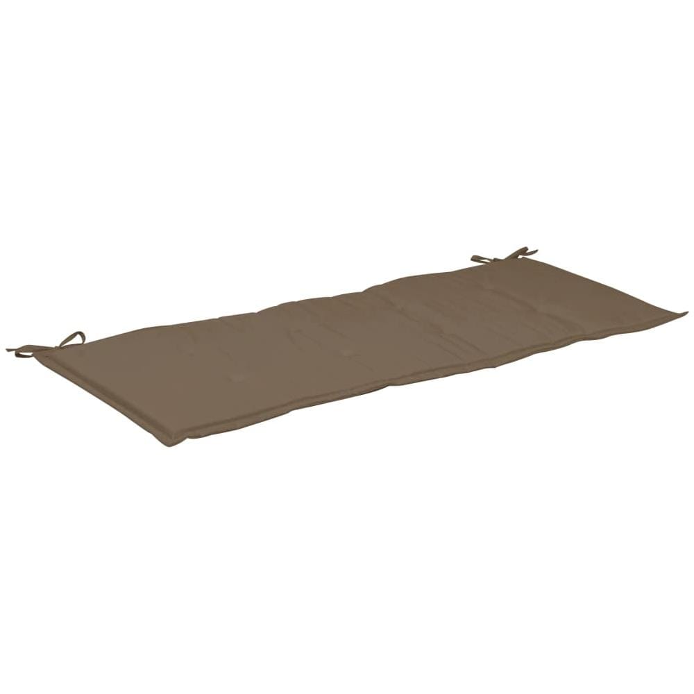 Cuscino per Panca da Giardino Grigio Talpa 120x50x4 cm - Foto 2