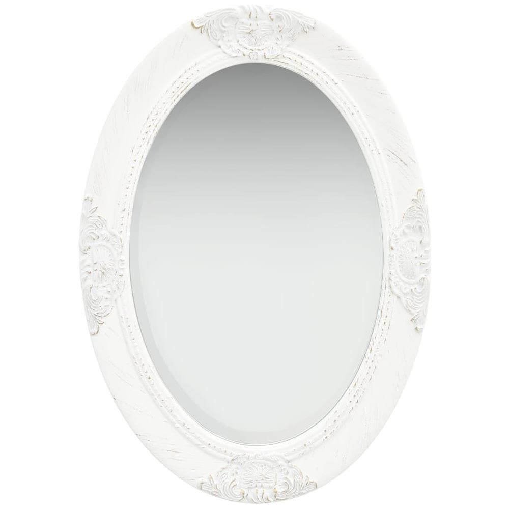 Specchio Da Parete Stile Barocco 50x70 Cm Bianco - Foto 1