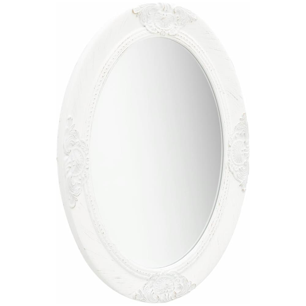 Specchio Da Parete Stile Barocco 50x70 Cm Bianco - Foto 2