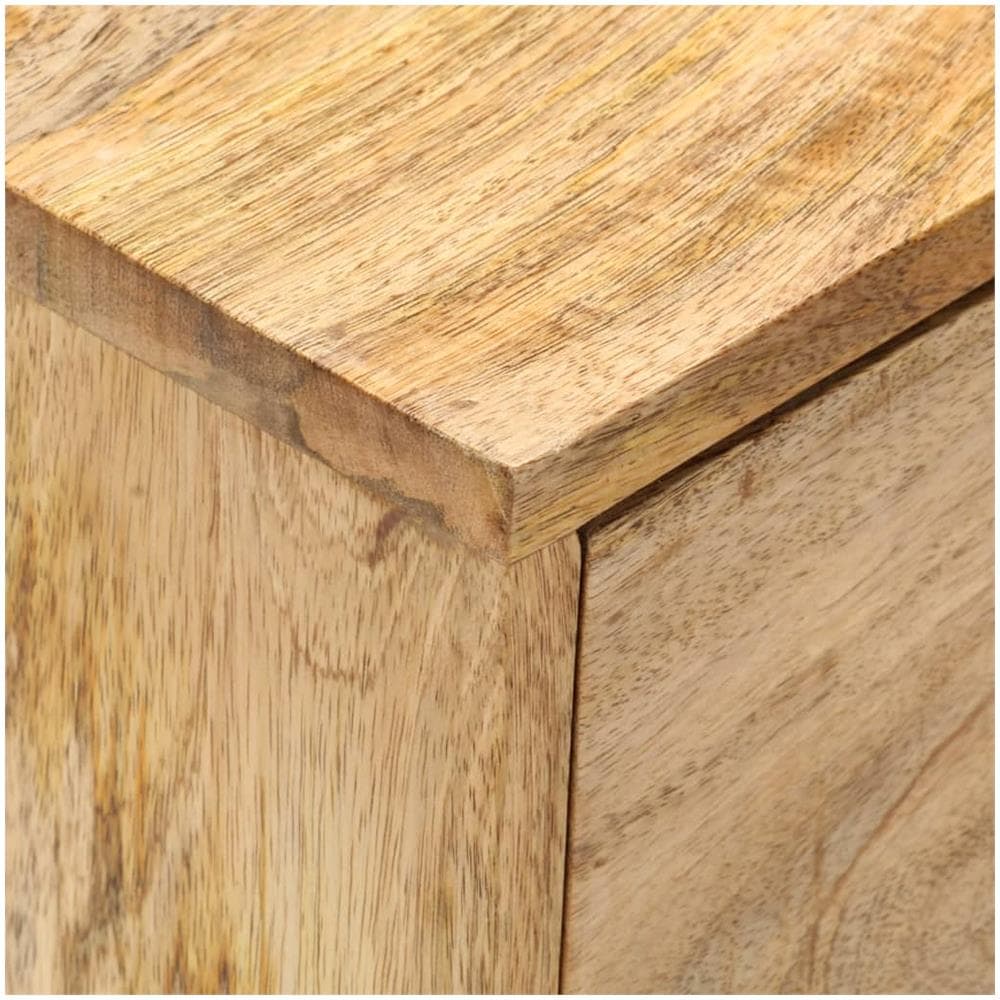 Comodino 40x35x55 Cm In Legno Massello Di Mango - Foto 2