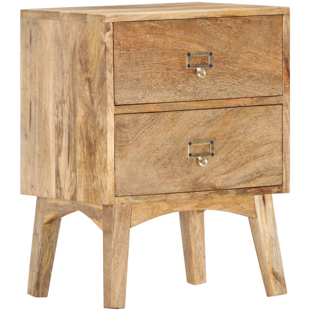 Comodino 40x35x55 Cm In Legno Massello Di Mango - Foto 8