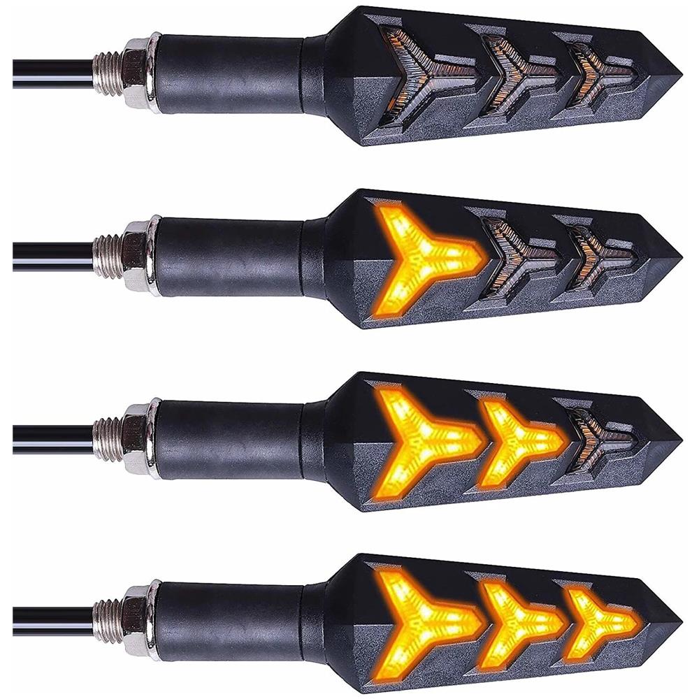Coppia Frecce Dinamiche Progressive Indicatori Direzione Led Moto Sequenziali - Foto 5