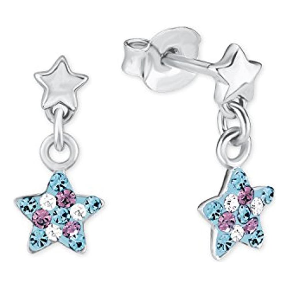 Principessa Lillifee Bambini Di Orecchini Fatti A Mano A Forma Di Stella, In Argento 925 rodiato Multicolore - 2013176 - Foto 1