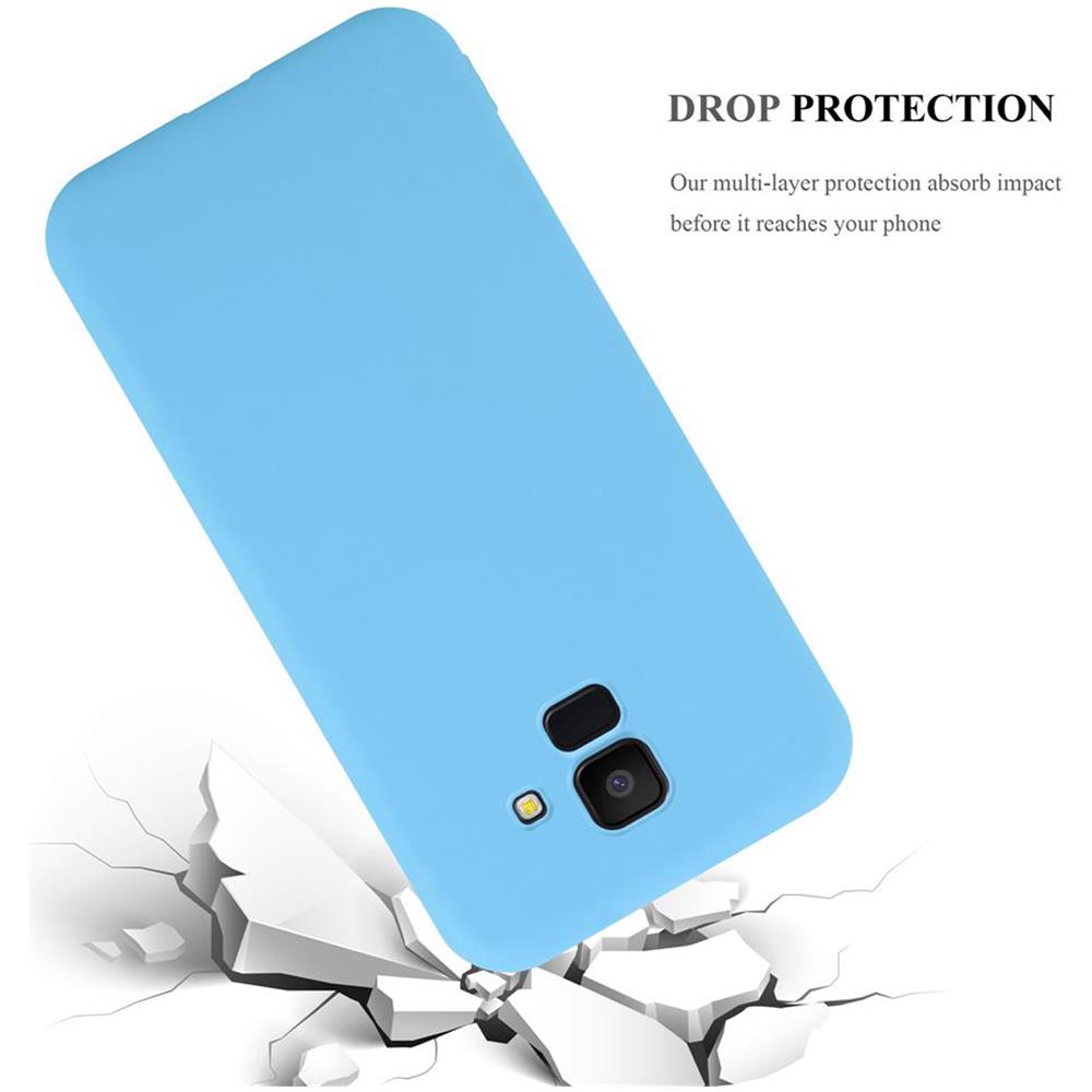 Custodia Compatibile Con Samsung Galaxy J6 2018 Eu / J600 In Candy Blu - Coperchio Protettivo In Silicone Tpu Flessibile - Foto 8