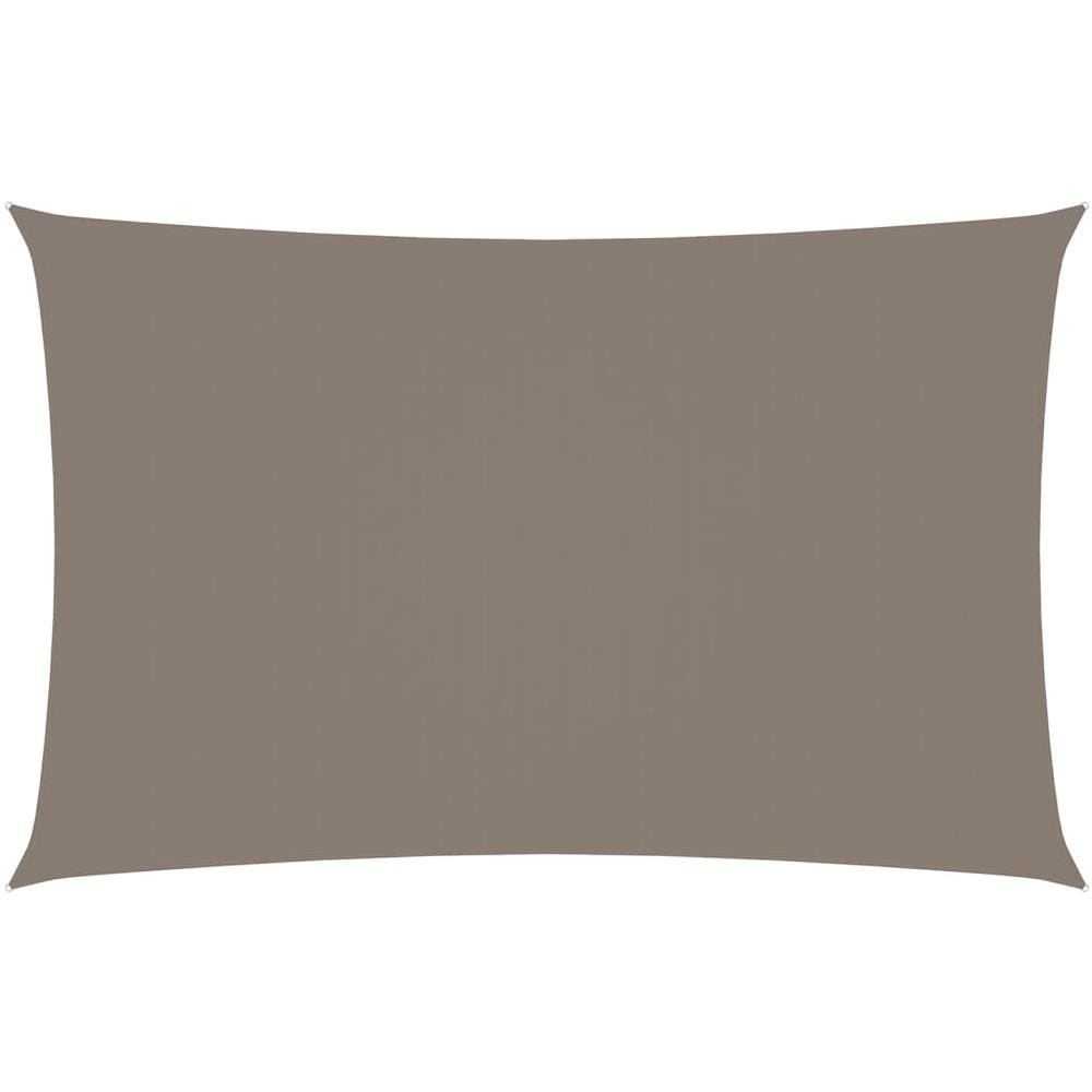 Parasole a Vela in Tessuto Oxford Rettangolare 3x6 m Bianco - Foto 1