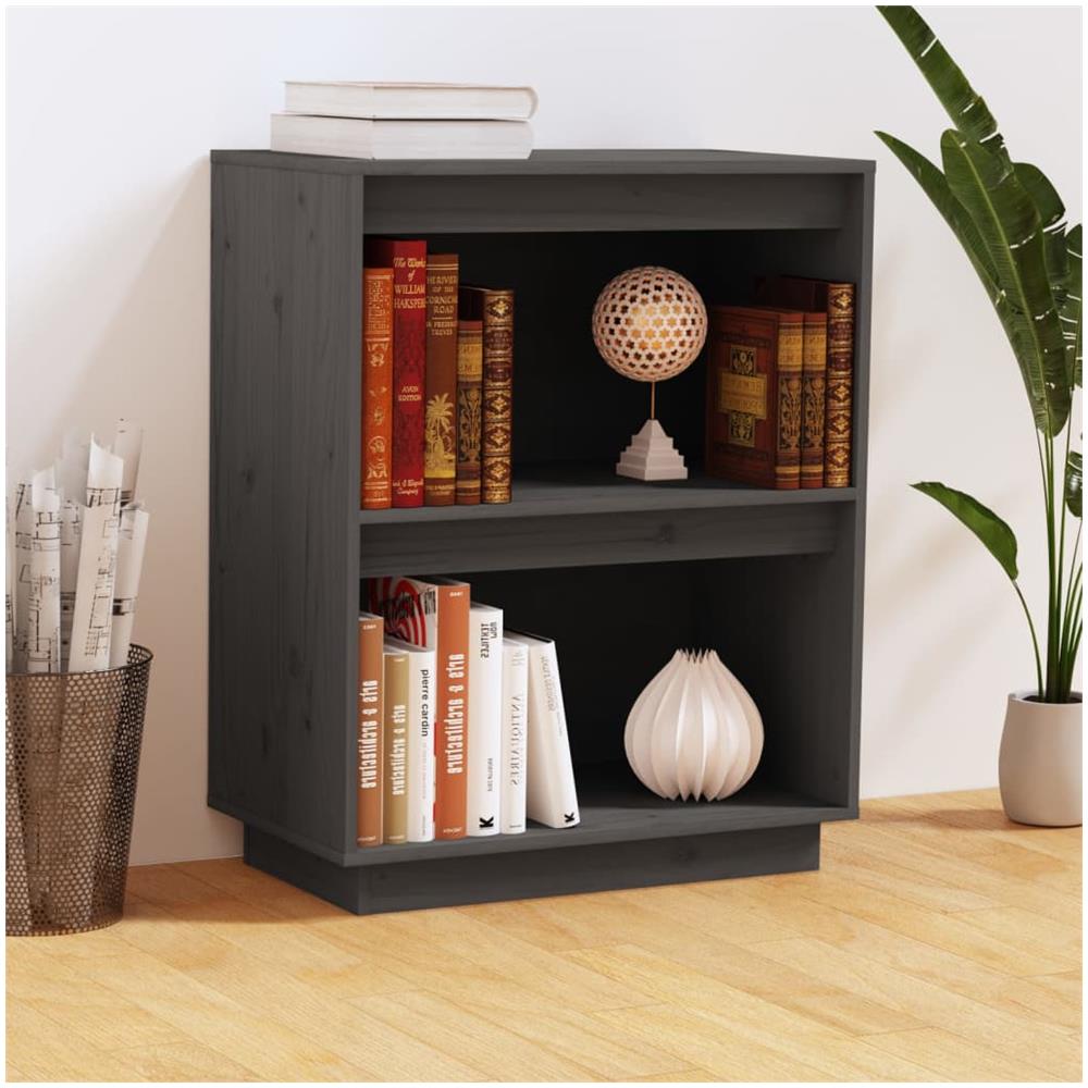 Mobile Consolle Grigio 60x34x75 Cm In Legno Massello Di Pino - Foto 1