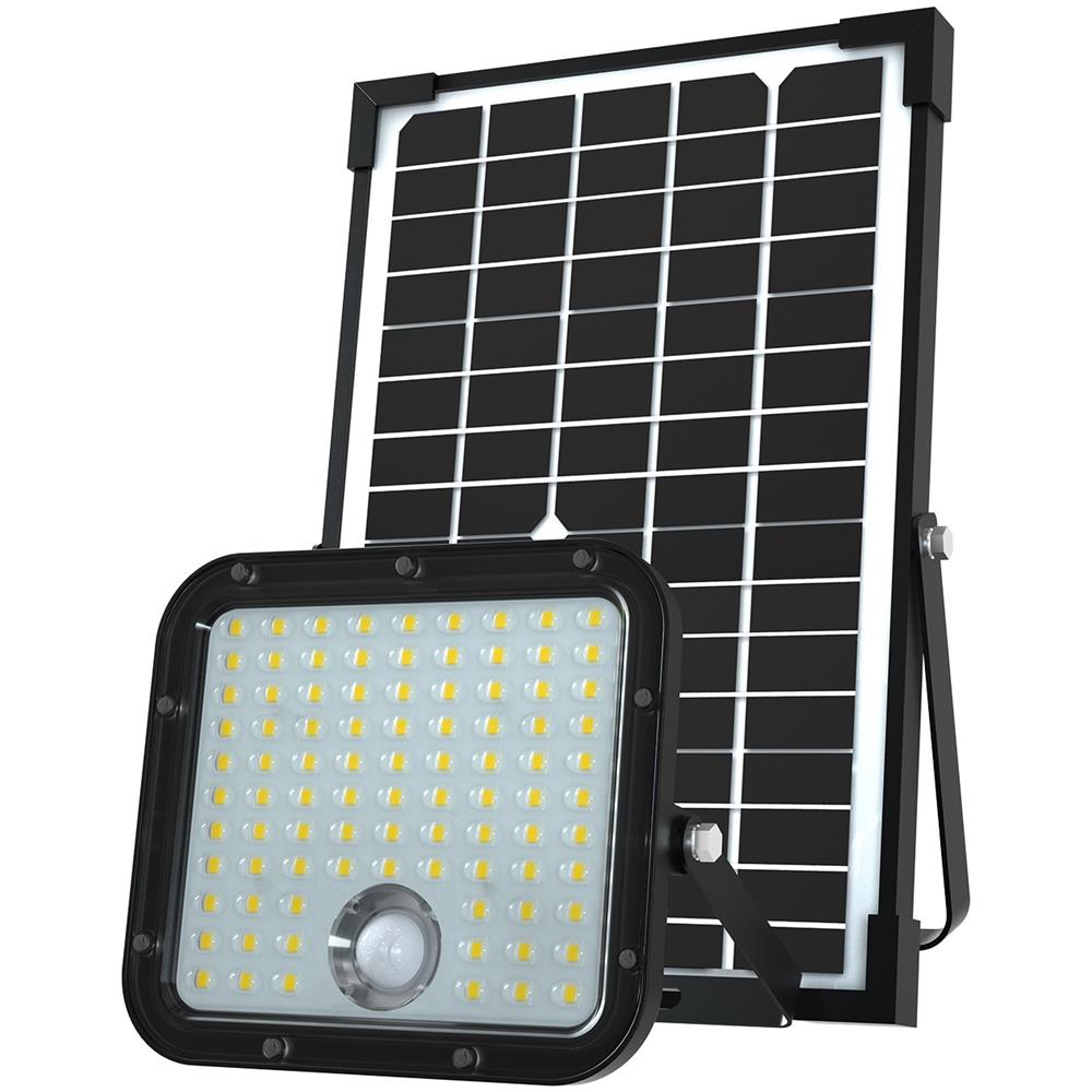 Proiettore Led A Carica Solare 4800 Lumen, Con Rilevatore Di Presenza. Pannello Solare Deportato - Foto 1