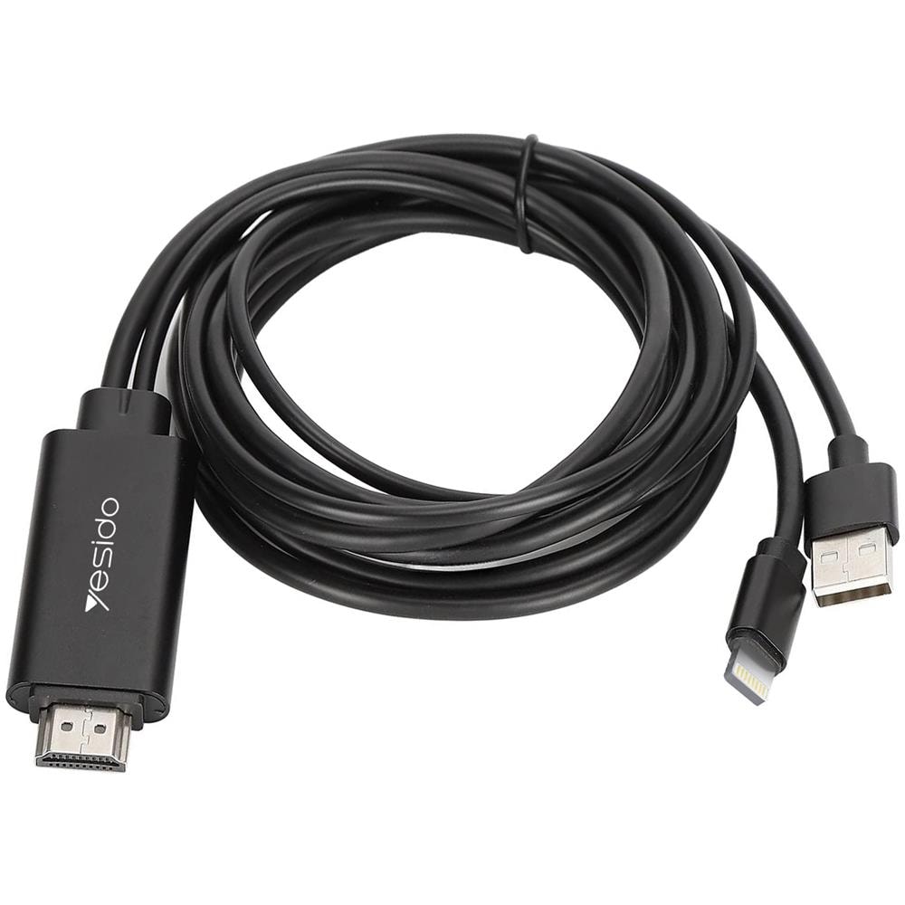 Cavo Da Lightning A Hdmi 1080p + Interfaccia Di Ricarica Usb 1,8 M Nero - Foto 2