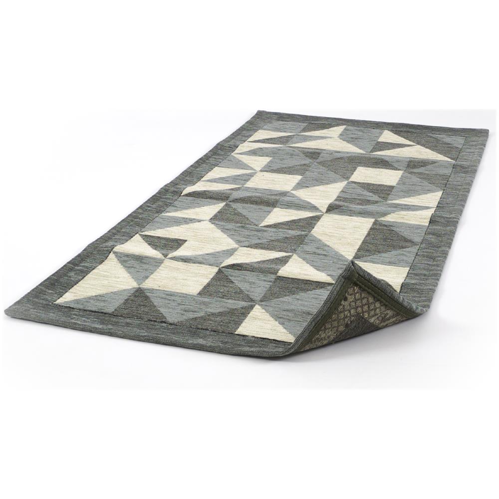 Tappeto Passatoia Cucina Salotto Antimacchia Retro Antiscivolo Origami Vari Colori 55x240 Grigio - Foto 1