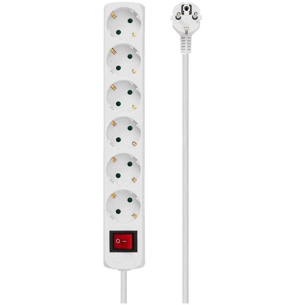 MC-GRU00615WS prolunghe e multiple 1,5 m 6 presa (e) AC Interno Bianco - Foto 2