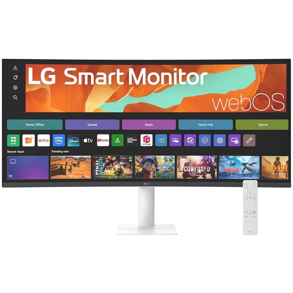 Monitor UltraWide 34" LCD Flat 34U601SA-W Dual WQHD Tempo di risposta 5 ms Bianco - Foto 1