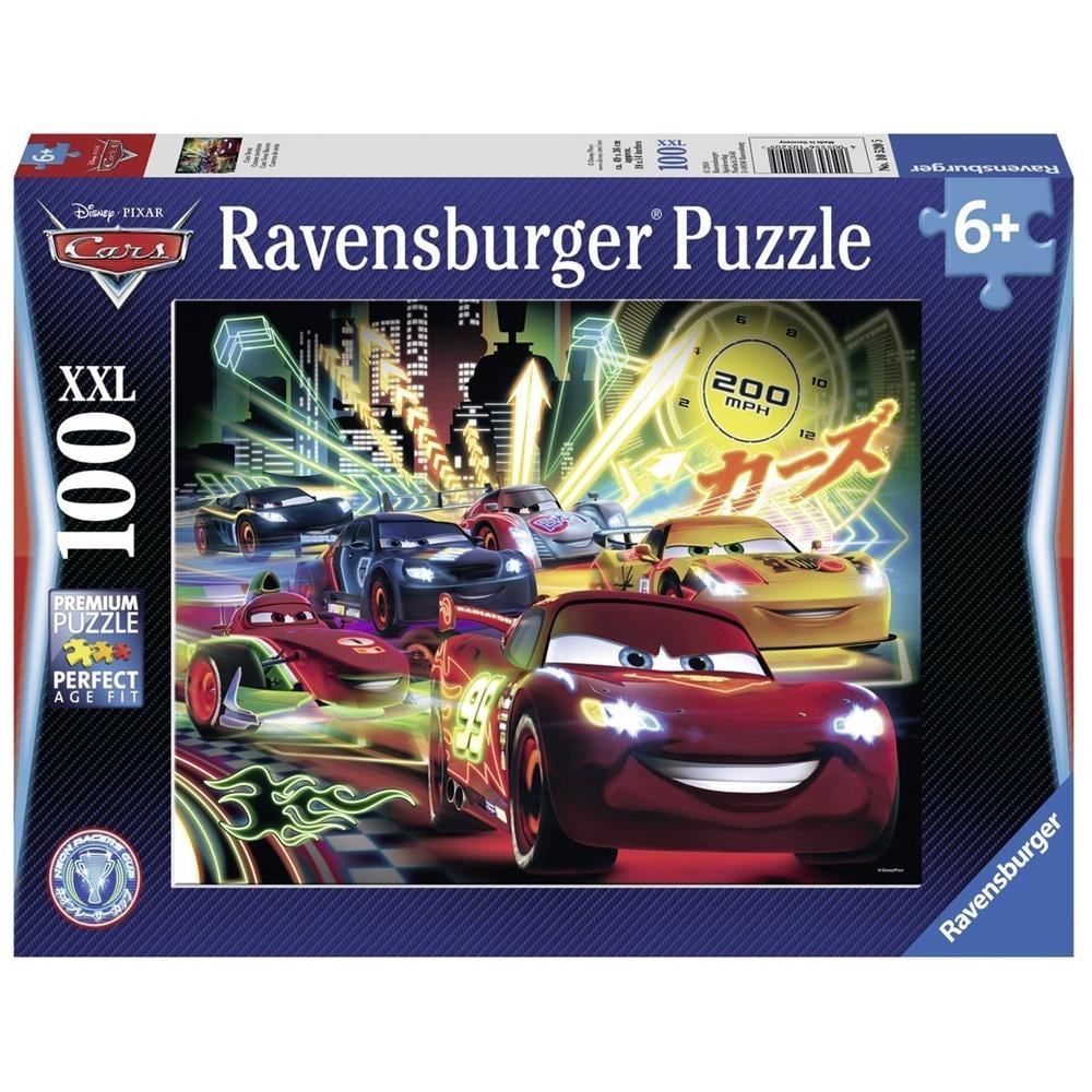 Puzzle Cars Neon Racers Disney 100 pz 49 x 36 cm R29A48 - Foto 1