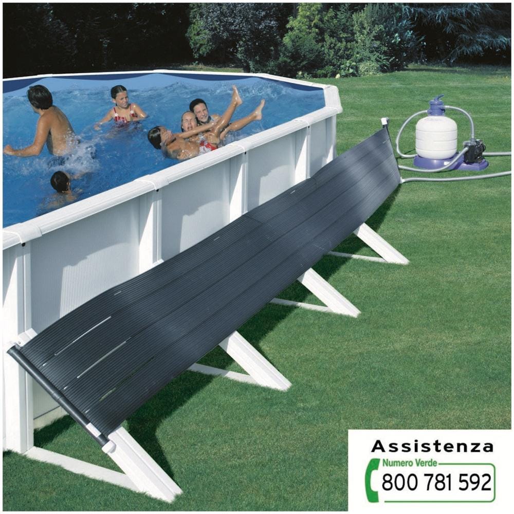 Pannello Solare Riscaldatore Per Piscina, +6°C, Polietilene - Foto 1