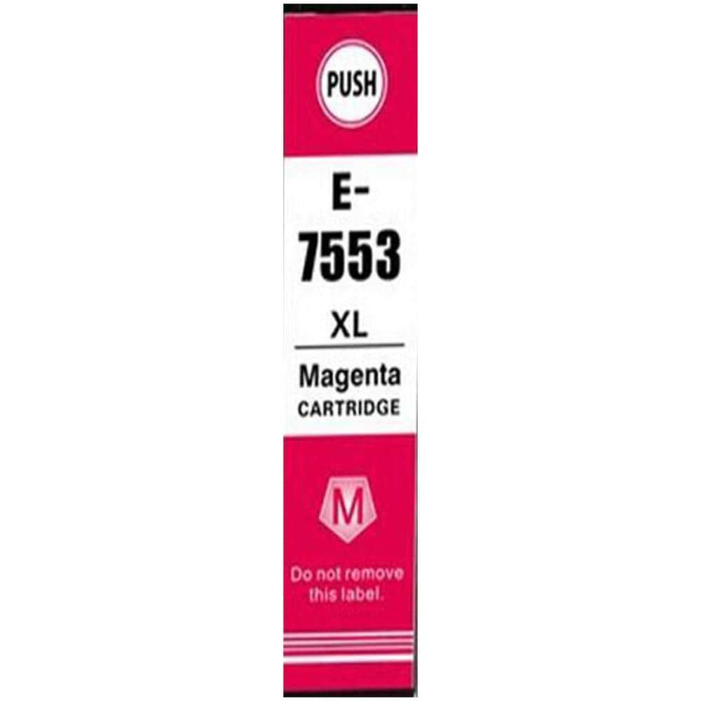 Cartuccia T7553xl Magenta Compatibile Per Epson Wf8510, wf8010, wf8590 C13t755340xl 7553 Capacità 39ml - 4.000 Pagine - Foto 1