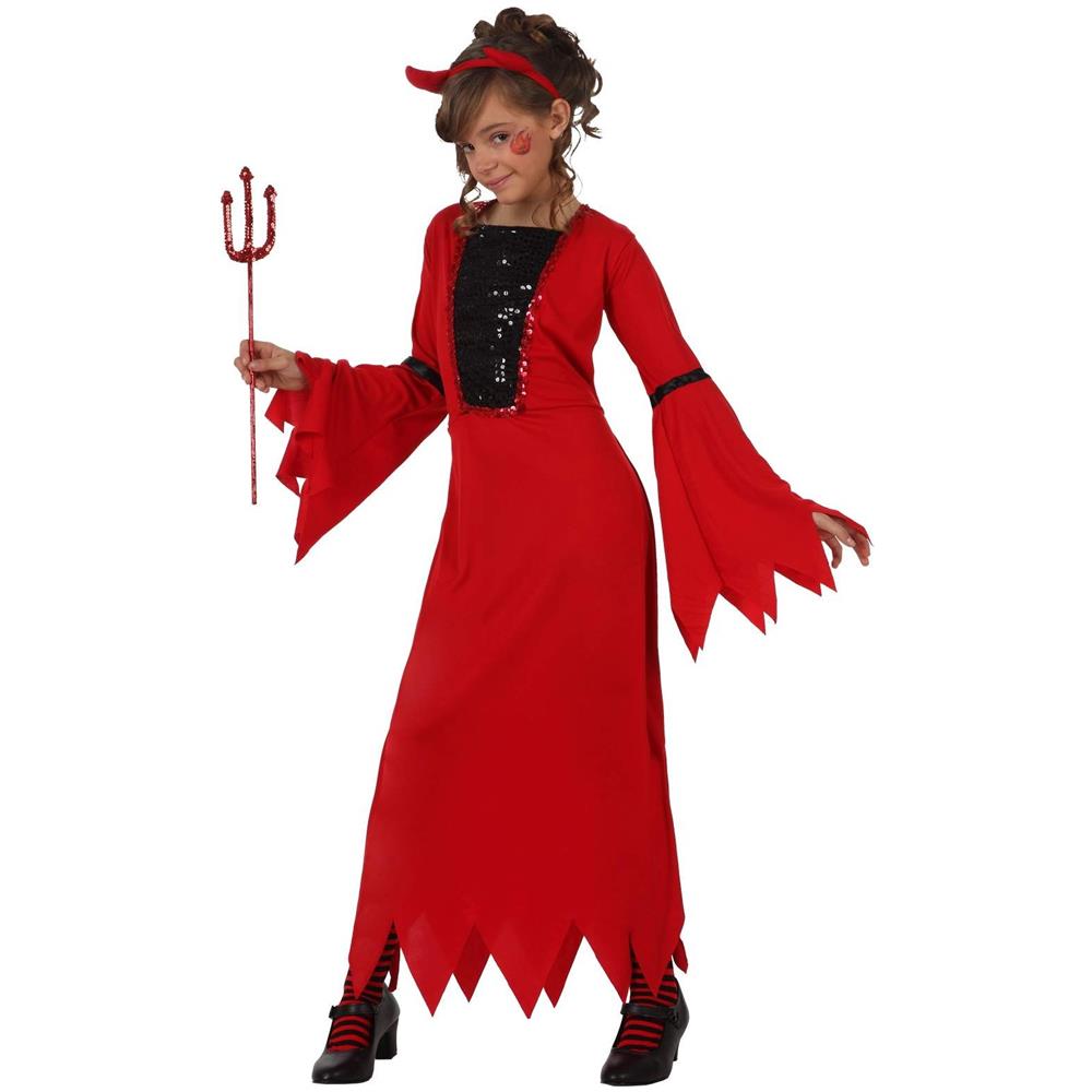 Costume Da Diavolessa Taglia 10/12 Anni 10575 - Foto 1