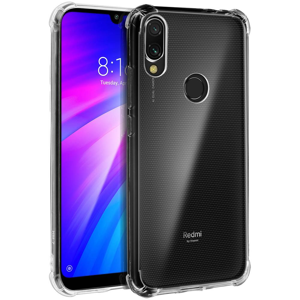 Cover Xiaomi Redmi 7 Silicone Gel Flessibile Bumper Resistente Trasparente - Foto 2