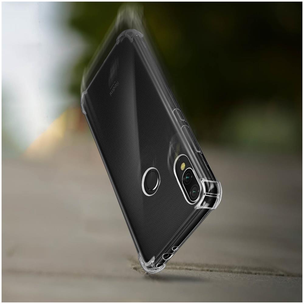 Cover Xiaomi Redmi 7 Silicone Gel Flessibile Bumper Resistente Trasparente - Foto 5