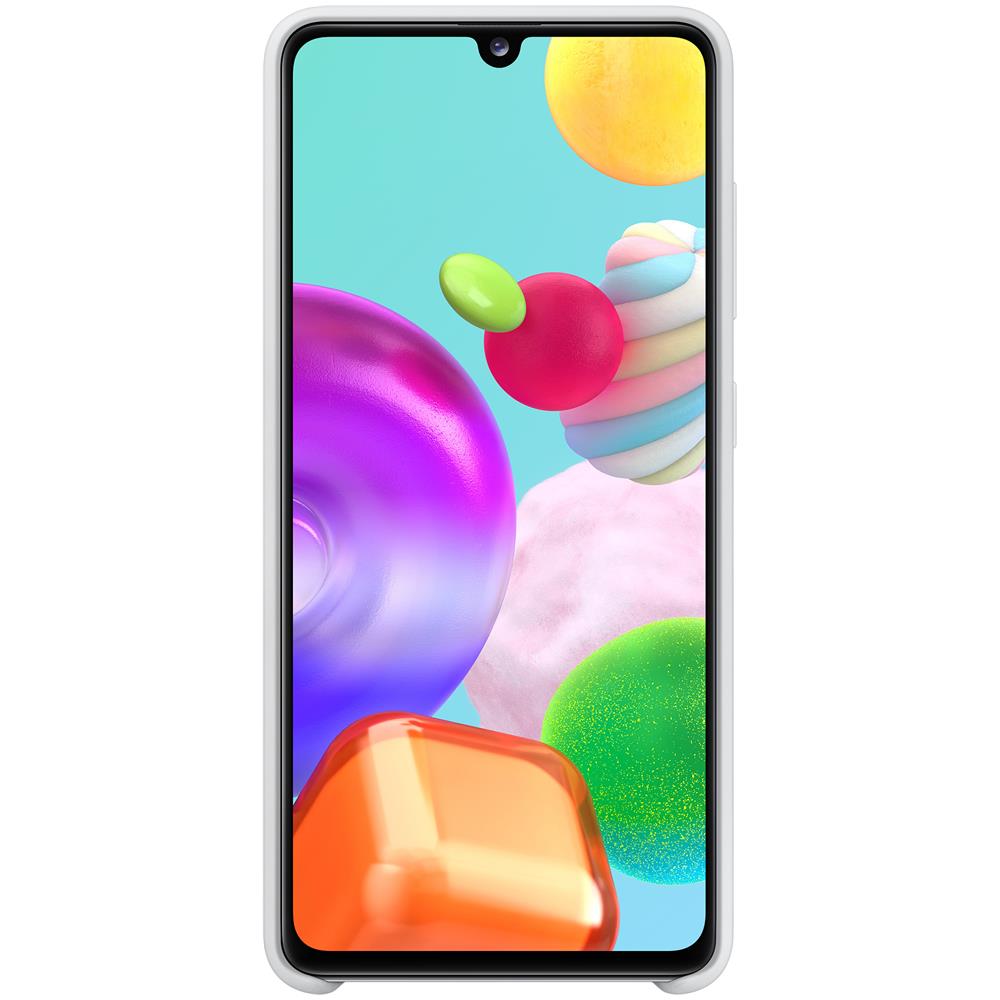 silicone Cover Galaxy A41 bianco - Foto 4