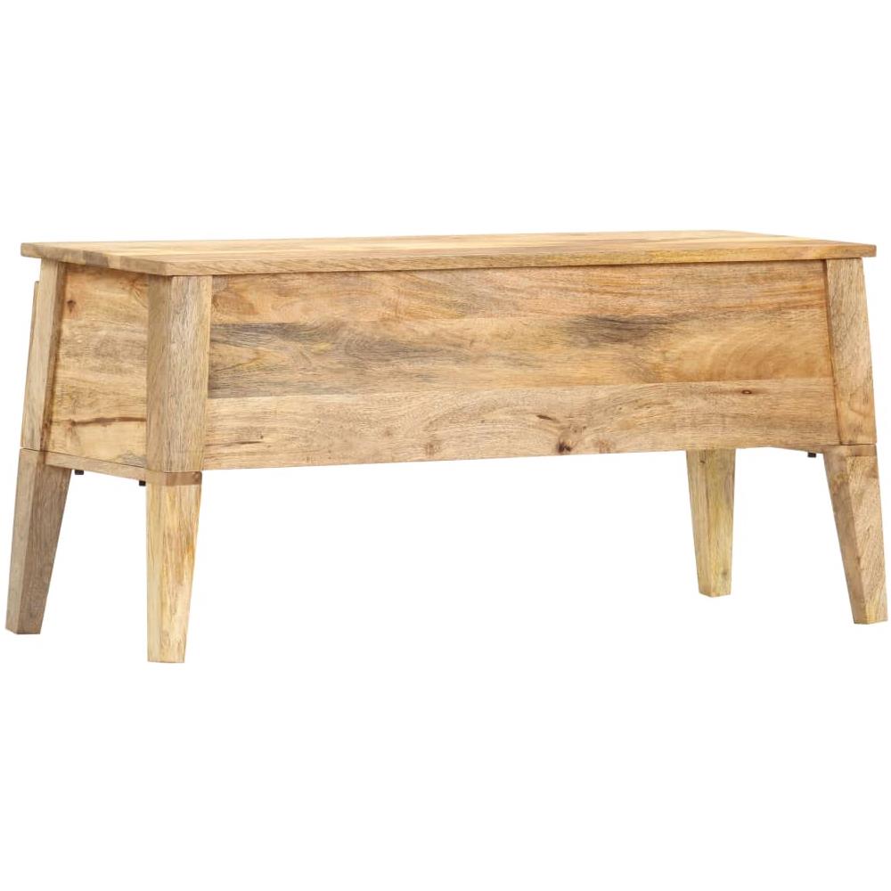 Cassa Portaoggetti 99x35x48 Cm In Legno Massello Di Mango - Foto 8