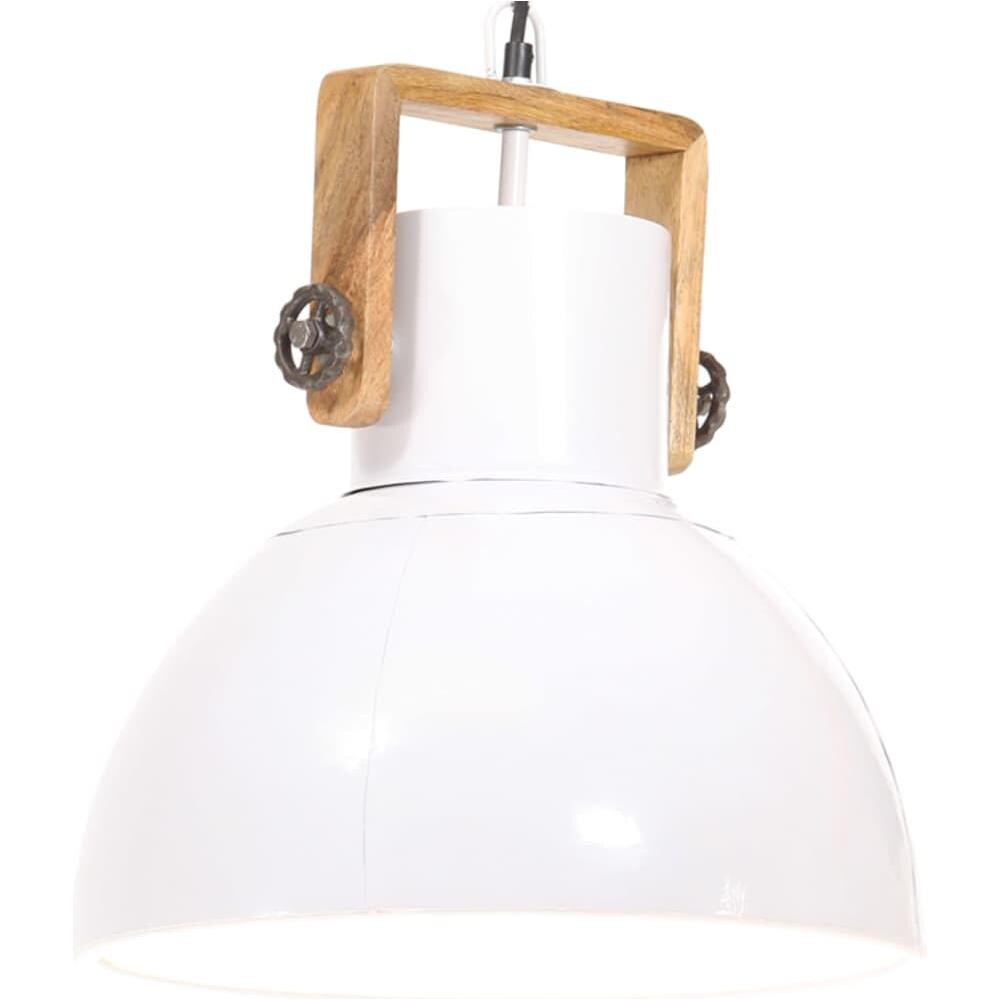 Lampada A Sospensione Industriale 25 W Bianca Rotonda 40 Cm E27 - Foto 1