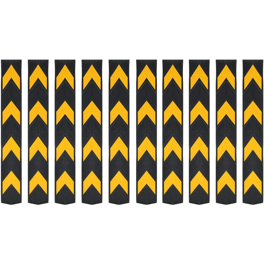 Protezioni Angolari Riflettenti 10 pz in Gomma 80 cm - Foto 1