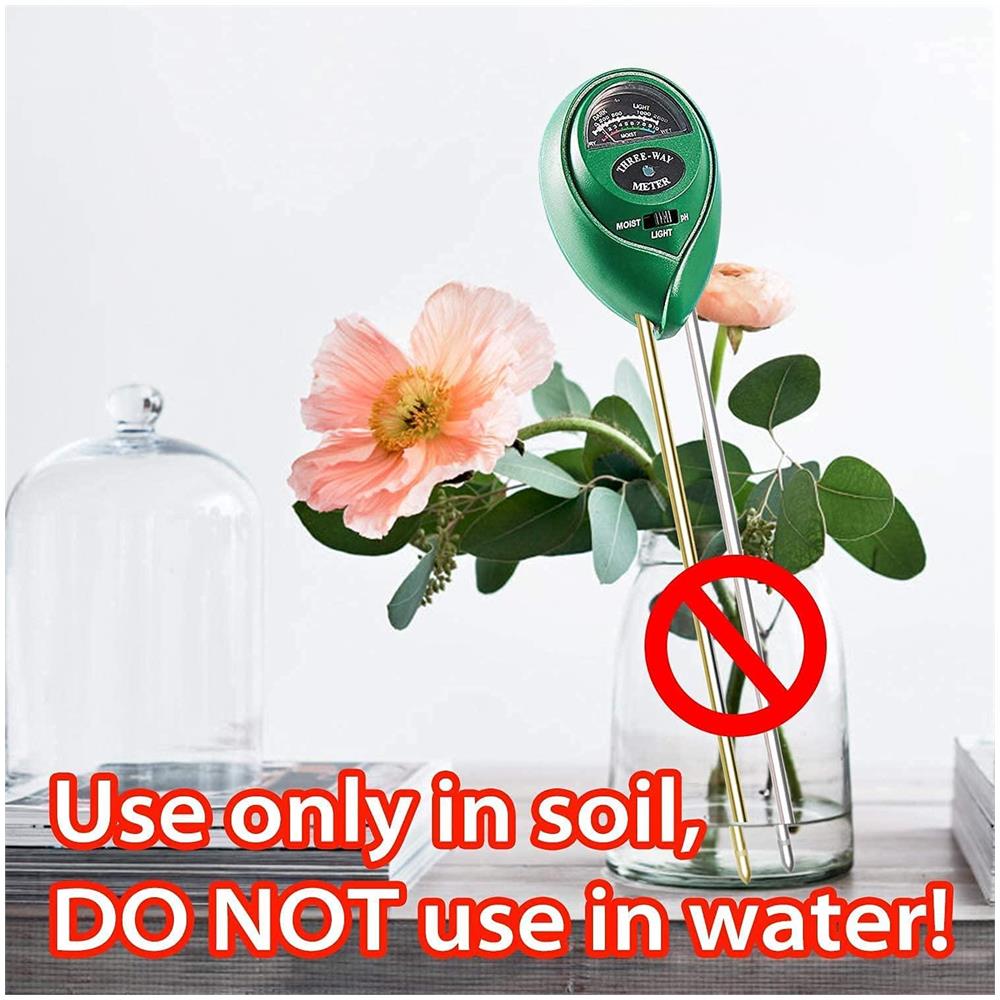 Misuratore Del Suolo 3 In 1 Per Luce Umidità Valore Ph - Foto 2