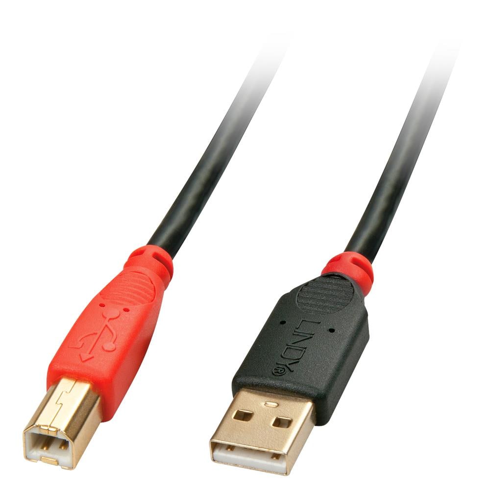 APM Cavo USB 2.0 3m, Da USB-A A USB-B, Nero - Per Stampanti E Scanner - 5