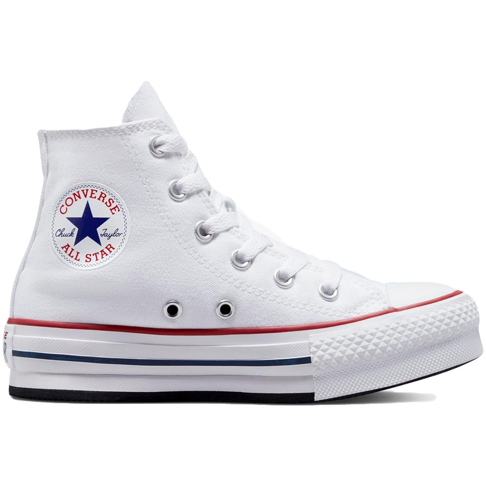 Scarpe Chuck Taylor All Star Eva Lift Platform Hi Taglia 33 Codice 372860c Bianco - Foto 1
