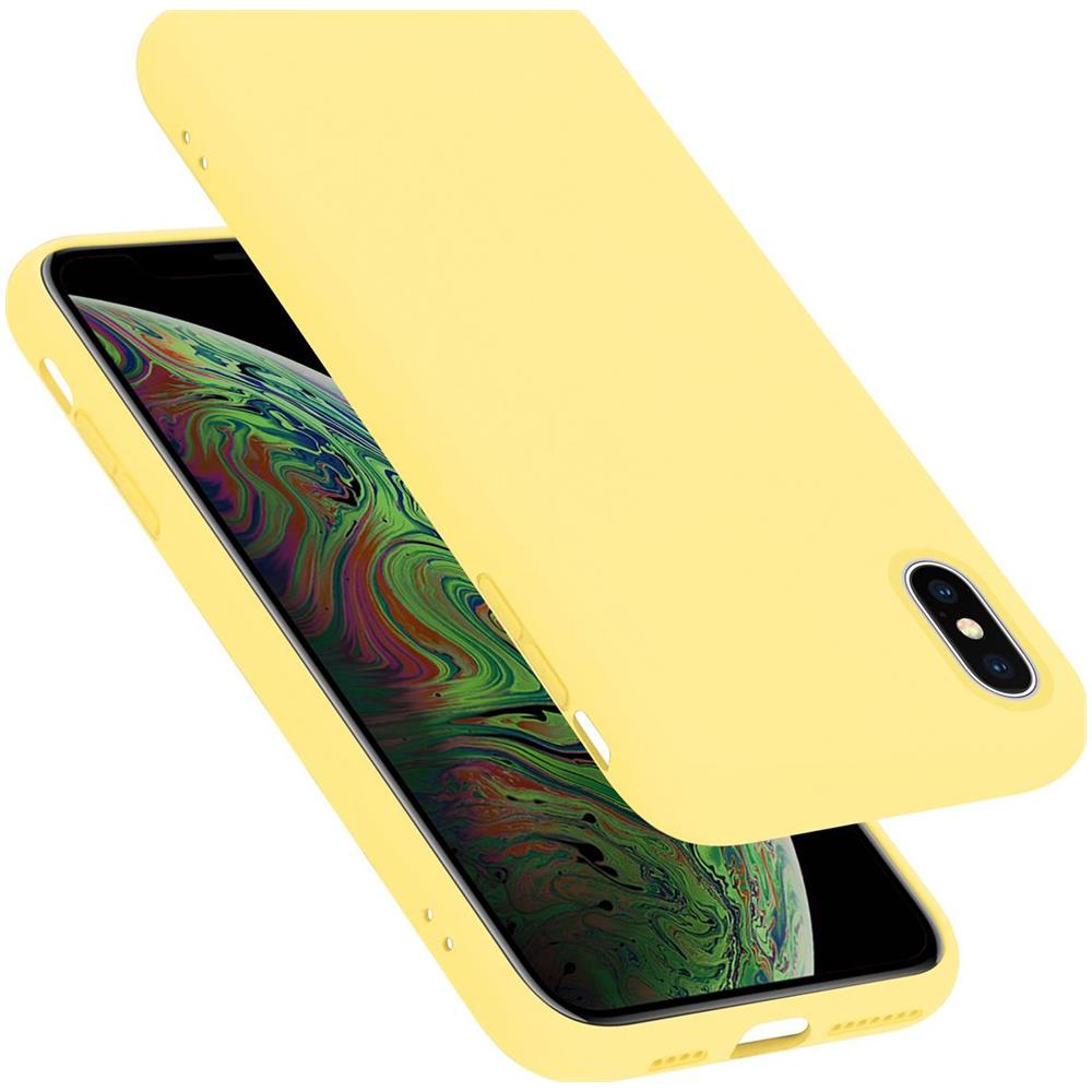 Cadorabo Custodia Compatibile Con Apple Iphone Xs Max In Liquid Giallo - Coperchio Protettivo In Silicone Tpu Flessibile - Foto 1