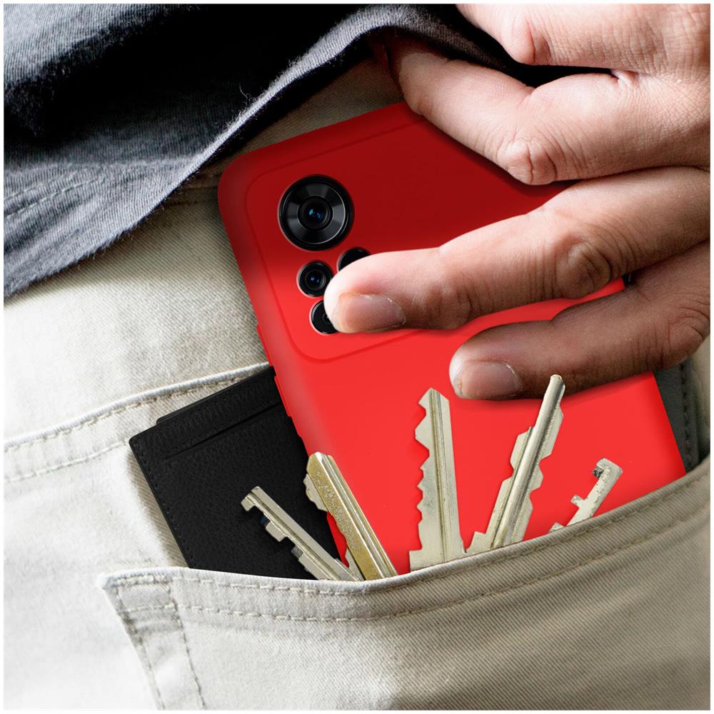 Cover Xiaomi Poco X4 Pro 5g In Silicone Semi-rigido Soft-touch Rossa - Foto 2