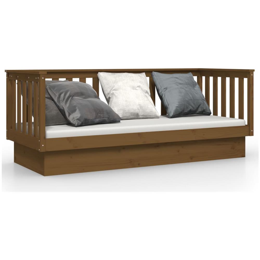 Dormeuse Marrone Miele 75x190 Cm In Legno Massello Di Pino - Foto 2