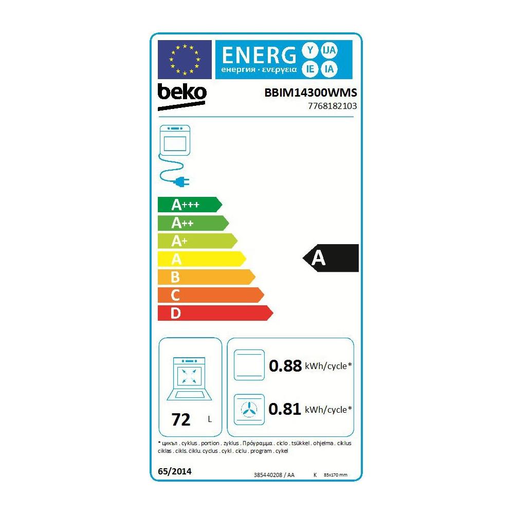 Forno Elettrico da Incasso BBIM14300WMS Capacità 72 L Multifunzione Ventilato Potenza 2600 W Colore Bianco - Foto 3