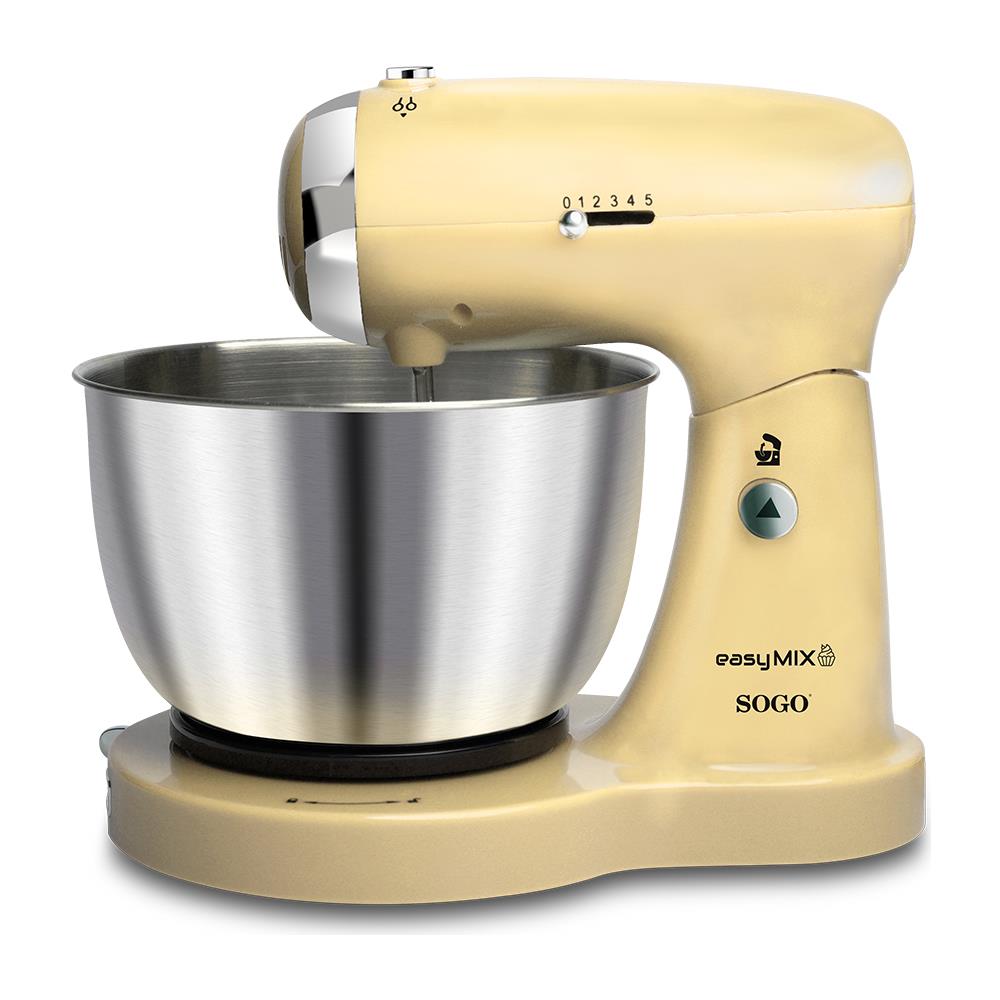Frullatore Mixer Ed Impastatrice 3 In 1 350W 3.2L 5 Velocità Colore Beige - Foto 1