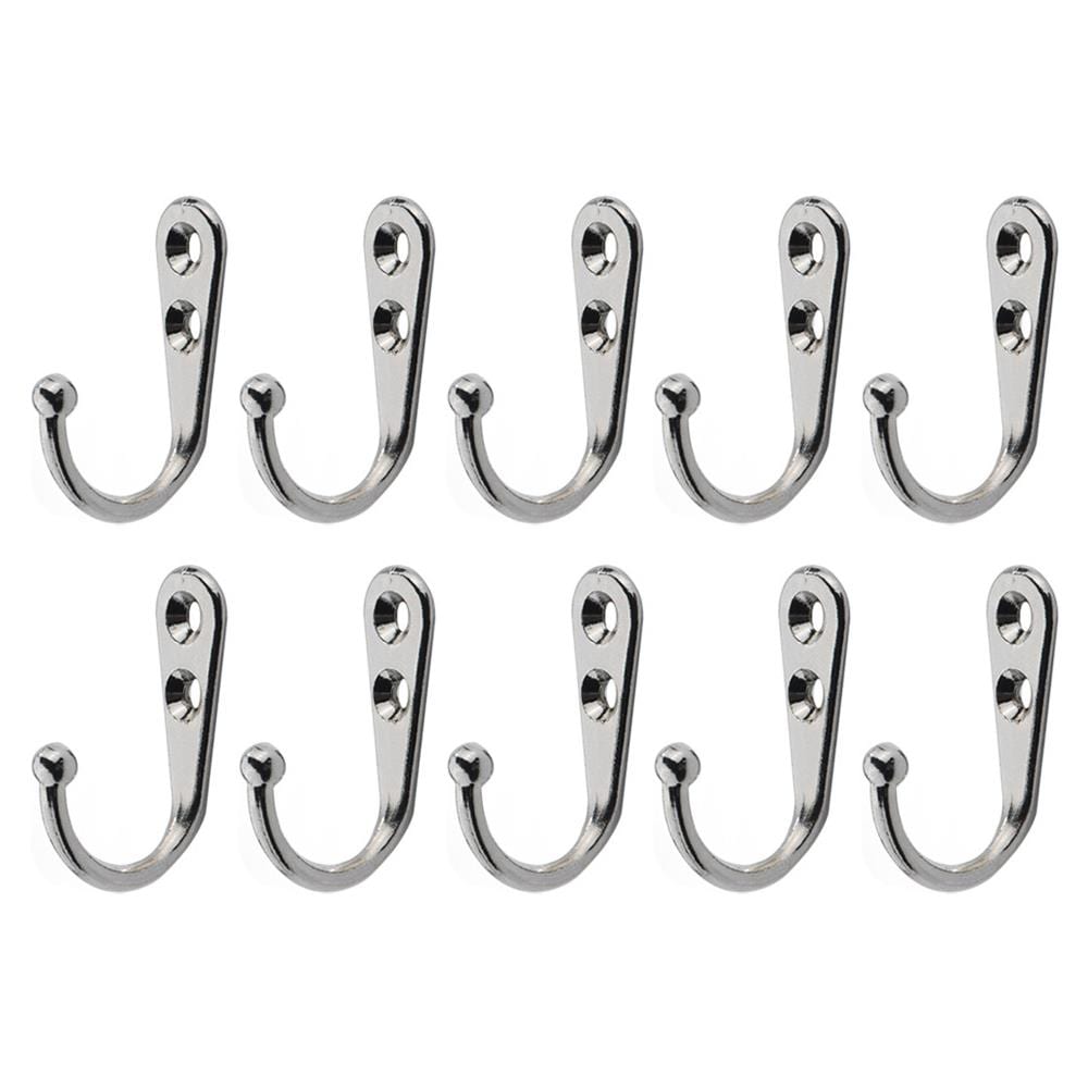 Ganci Da Parete Con Viti, Confezione Da 10 Silver - Foto 1