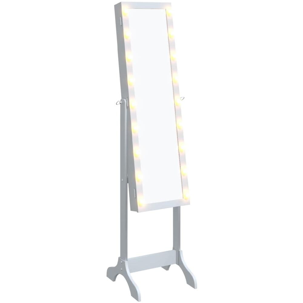 Specchio Autoportante Con Led Bianco 34x37x146 Cm - Foto 2