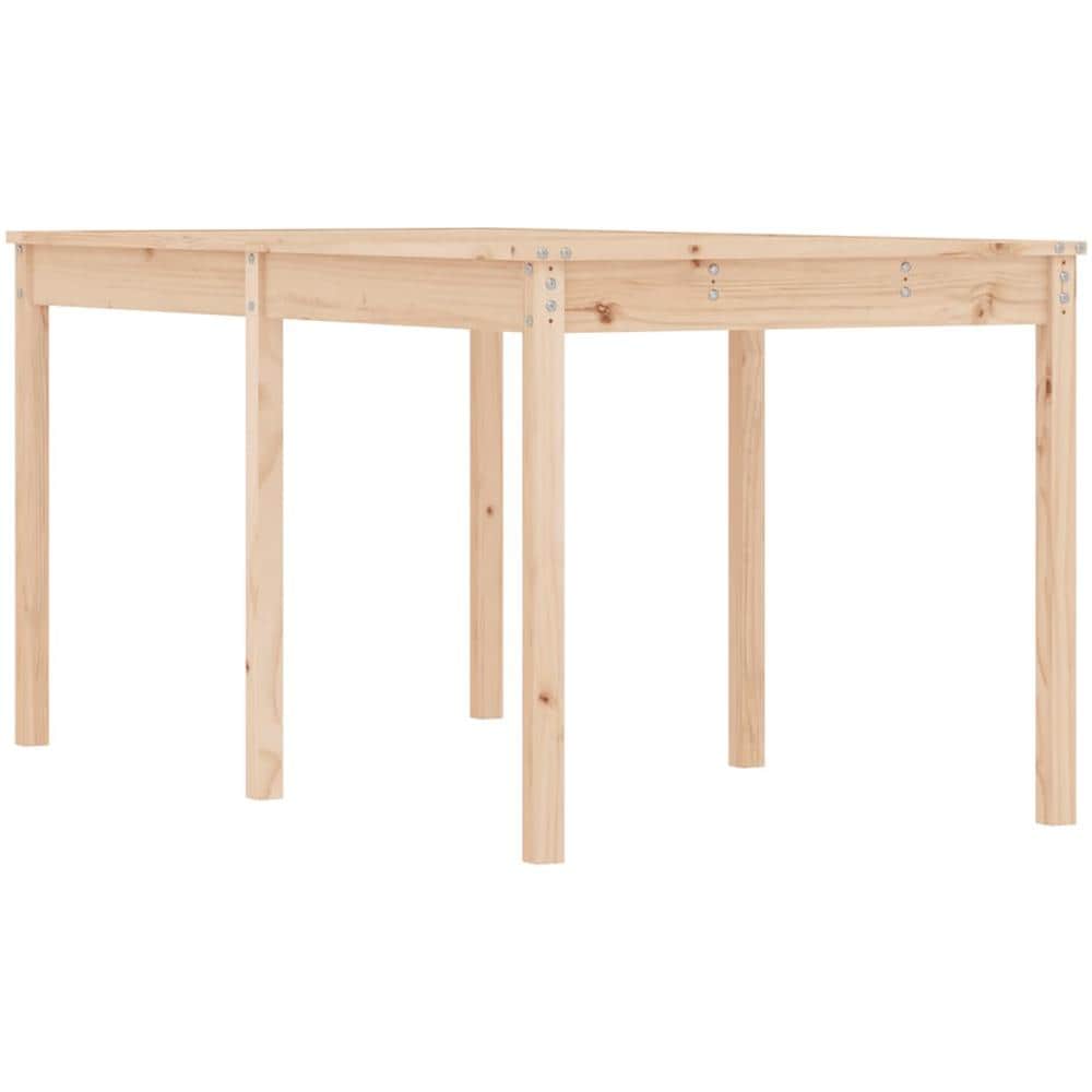 Tavolo Da Giardino 159,5x82,5x76 Cm In Legno Massello Di Pino - Foto 1