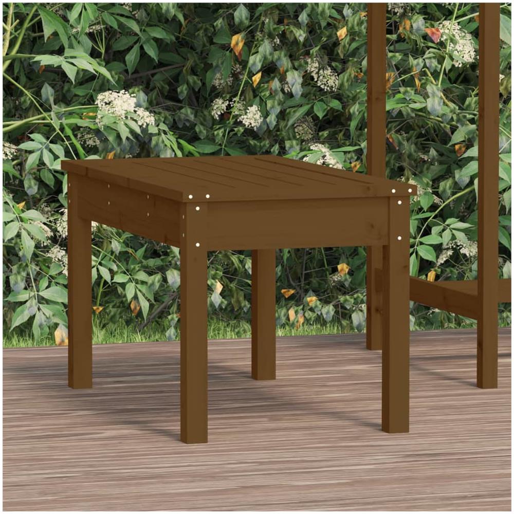 Panca da Giardino Miele 80x44x45 cm Legno Massello di Pino - Foto 1