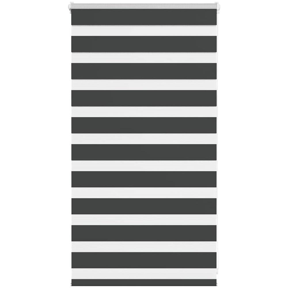 Tenda a Rullo Zebra Nero Larghezza Tessuto 85,9 cm Poliestere - Foto 1