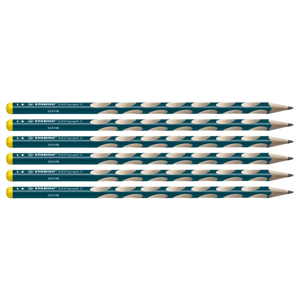 EASYgraph S - Matita Ergonomica triangolare Sottile - per Mancini - Petrolio - Confezione da 6 - Gradazione HB - Foto 1