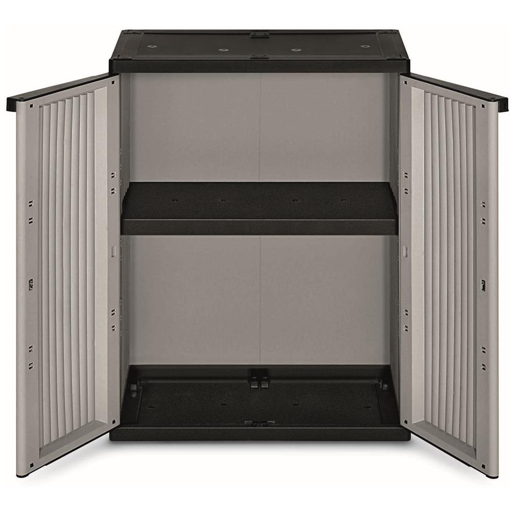 Armadio Jblack 68 basso 2 ante e 1 ripiano L68 x P37,5 x H85 - Foto 2